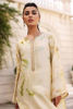 Picture of Jehaan - chiffon plain dupatta with green borders