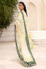 Picture of Jehaan - chiffon plain dupatta with green borders
